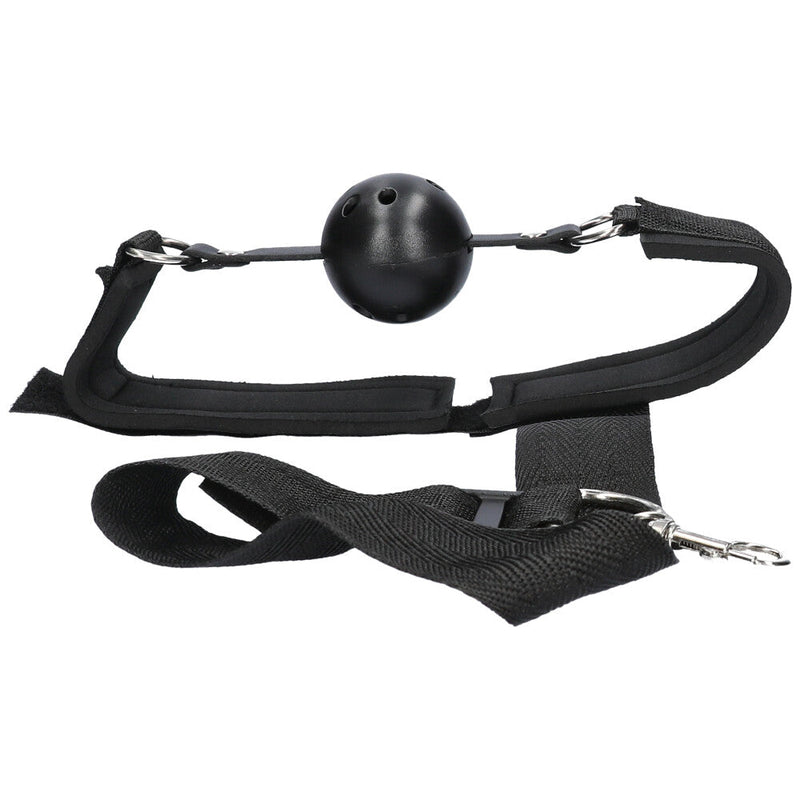 Bondage Restraints with Ball Gag and Cuffs