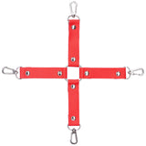 Hog Tie Restraint With Faux Fur Cuffs