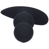 Beaded Silicone Anal Plug with Stainless Steel Ball