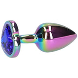 Premium Rainbow Metal Anal Plug for Muscle Control