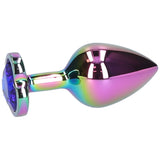 Premium Rainbow Metal Anal Plug for Muscle Control