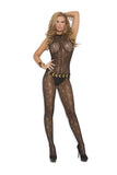 Lace Halter Bodystocking - One Size Fits Most