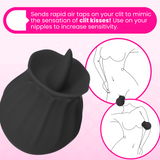 FREE Bhava Rechargeable Flickering Tongue Rose in Black