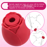 FREE #1 Selling Rose Sex Toy Air Pulse Stimulator in Red or Snow White