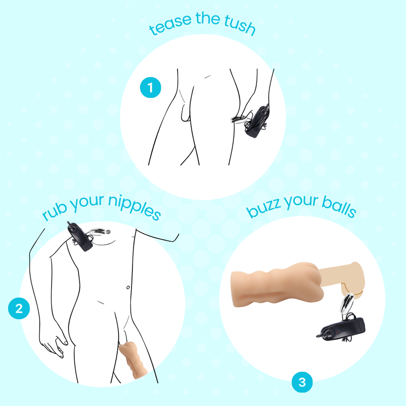 3 FREE - Stronger 'O' Masturbation Kit - Easy Grip Pocket Pussy, Cock Ring, & Bullet - Have more POWERFUL orgasms!