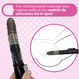 FREE Veined ROTATING Dildo - Rotates on Your G-spot!
