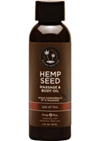Hemp Seed Massage and Body Oil by Earthly Body