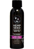 Hemp Seed Massage and Body Oil by Earthly Body