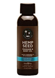 Hemp Seed Massage and Body Oil by Earthly Body