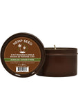 Earthly Body Hemp Seed 3 In 1 Massage Candle