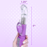 FREE Rotating G-Spot Stroking Rabbit Vibrator in Purple