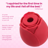 FREE #1 Selling Rose Sex Toy Air Pulse Stimulator in Red or Snow White