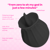 FREE Bhava Rechargeable Flickering Tongue Rose in Black
