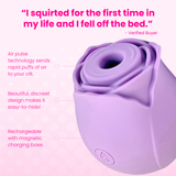 FREE #1 Selling Rose Sex Toy Air Pulse Stimulator in Lavender