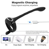 SEDUCE Vibrating Prostate Locking Cock Ring with Clit Tickler