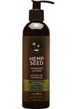 Earthly Body Hemp Seed Massage Lotion 8oz