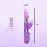 9 Inch Rotating Orgasm Rabbit in Purple