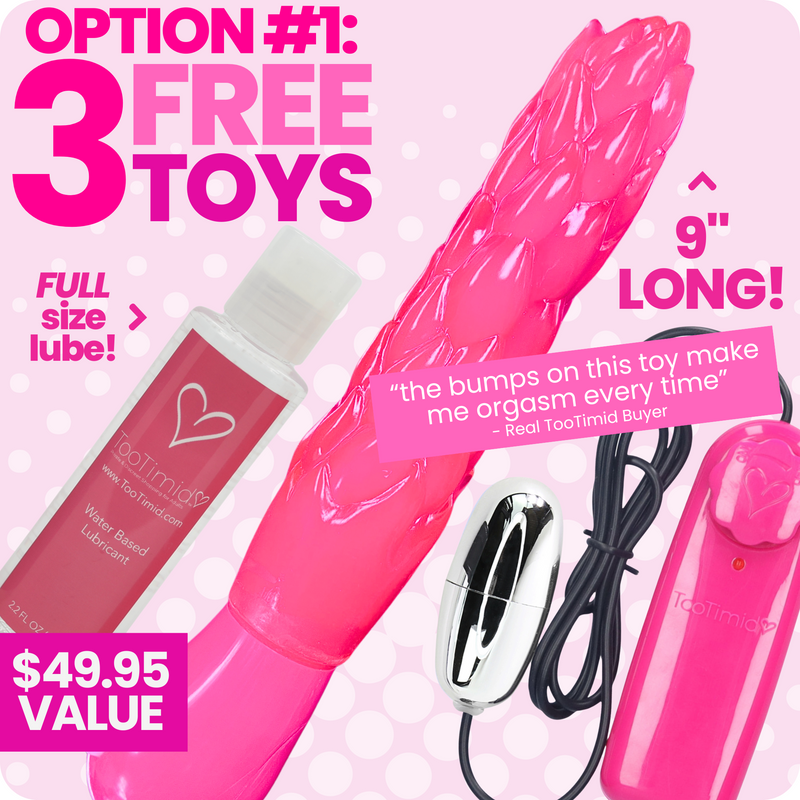 Choose Your Adventure: Pick a Set of 3 Sex Toys!
