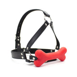 Bone Gag Head Harness - Available in 2 colors!