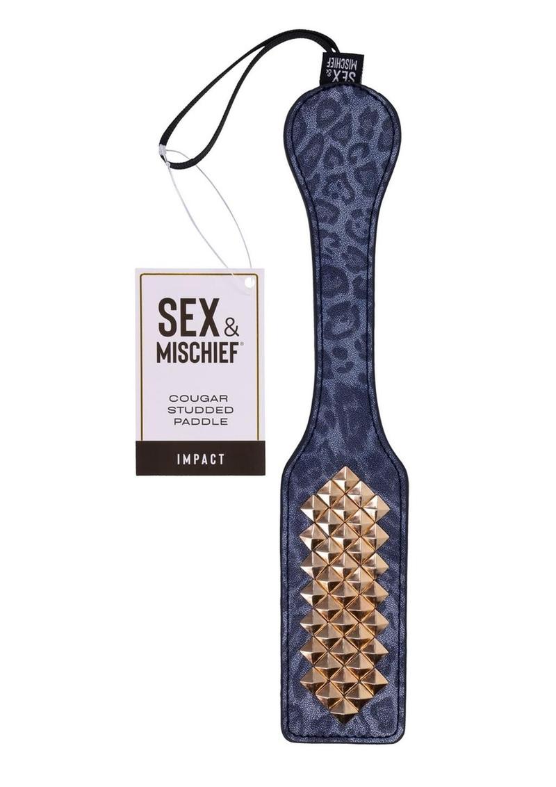 Sex & Mischief Cougar Studded Paddle