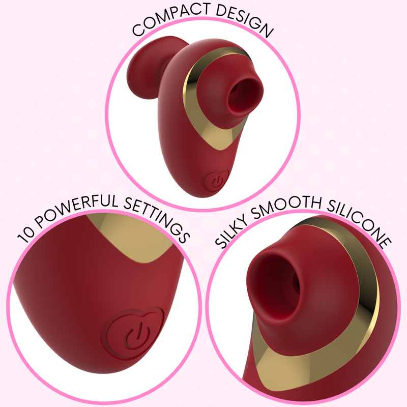 Silicone Pussy Pal Air Pulse Vibrator - Fits in Your Hand!