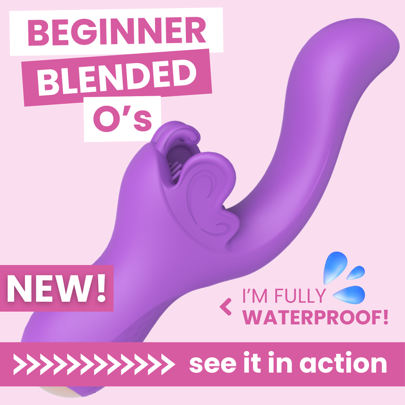 NEW! Fluttering Bliss Silicone Dual Action Butterfly Vibrator - It's Waterproof!