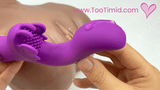 NEW! Fluttering Bliss Silicone Dual Action Butterfly Vibrator - It's Waterproof!