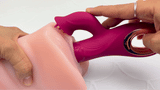 Revel Rabbit Silicone Fluttering and Fingering Dual Action Vibe - Fingers Your G-Spot and Tongues Your Clit!