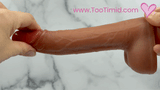 Mega Thruster - Wireless Thrusting, Vibrating, & Heating Dildo: Perfect for Hands-Free Fun!