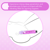 8 Inch Long Deep Penetration Vibrating Dildo