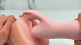 Pink Pearl Pulsing and Fingering Dual Action Vibrator - Triple Your Pleasure!