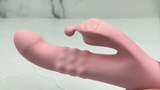 Pink Pearl Pulsing and Fingering Dual Action Vibrator - Triple Your Pleasure!