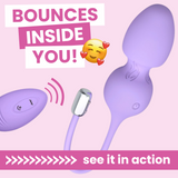 The Menina - Bouncing and Rolling Silicone Vibrating Kegel Exerciser with Remote
