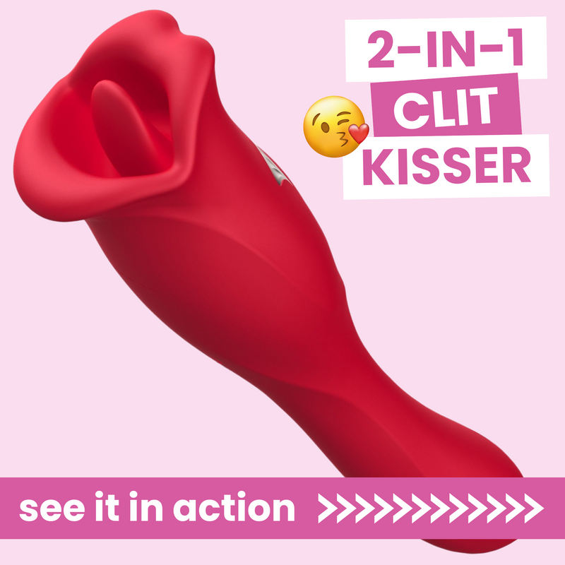 French Kiss Duo - Dual-End G-Spot & Licking and Kissing Vibrator