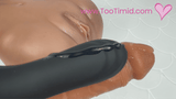 FLIRT Vibrating Silicone C-ring with G-Spot Stimulator & Ball Tickler