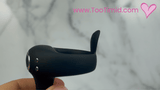 FLIRT Vibrating Silicone C-ring with G-Spot Stimulator & Ball Tickler