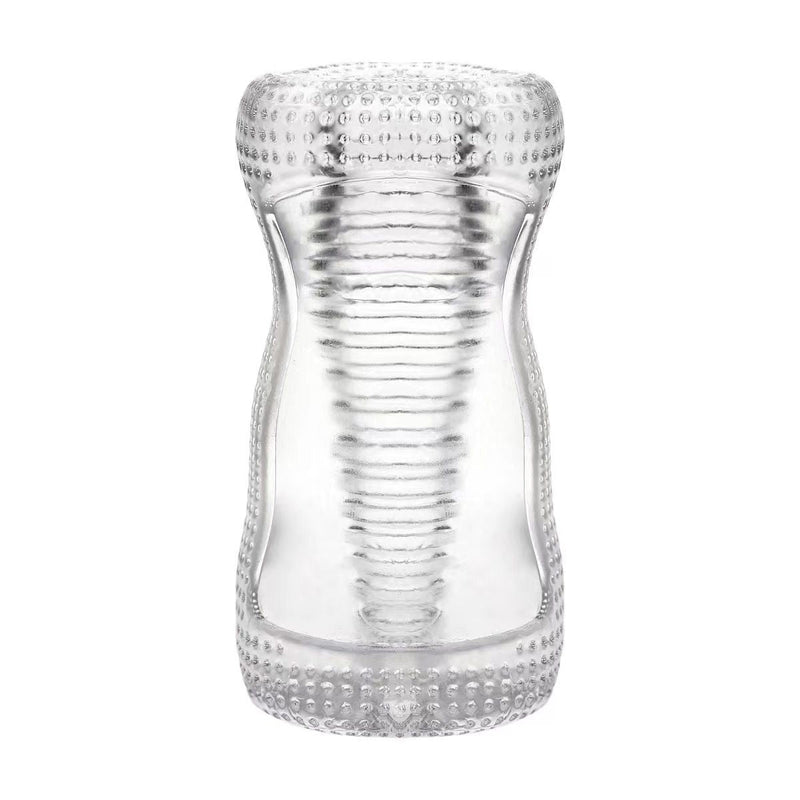 Super Stretchy Clear Ribbed Male Masturbator