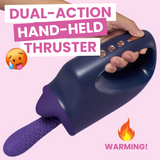 Automatic Thrusting and Vibrating Telescopic Sex Machine - It's Warming!