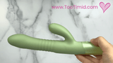 The Coelho - Telescopic Thrusting Silicone Rabbit Vibe with Charging Stand