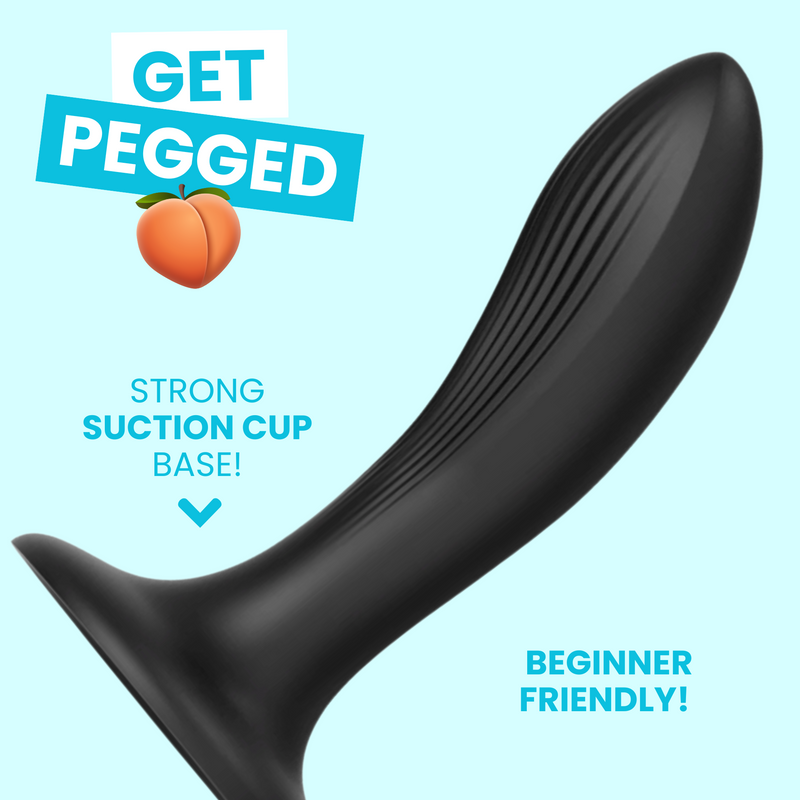 Curved Silicone Dildo with Suction Cup - Perfect for G-Spot Stimulation or Pegging!