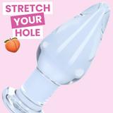 Large Tapered Glass Anal Plug