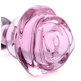 Bloom Rose Glass Anal Plug