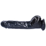 Black Suction Cup Dildo with Balls