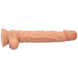 9 Inch Long Real Skin Hands-Free Dildo
