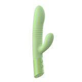 The Coelho - Telescopic Thrusting Silicone Rabbit Vibe with Charging Stand