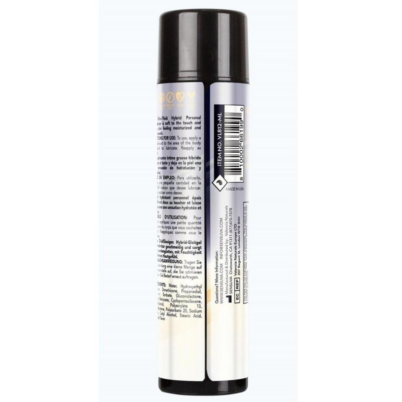 Sensuva Ultra-Thick Anal Hybrid Lubricant Original Unflavored