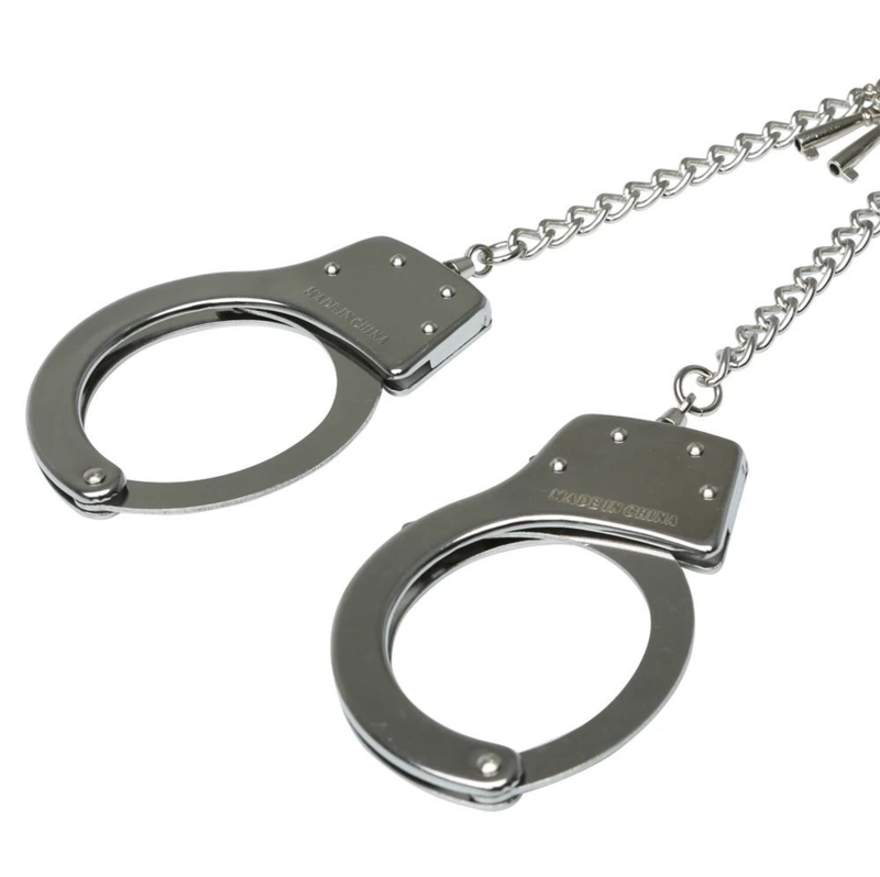 Sex & Mischief O-Ring Metal Handcuffs