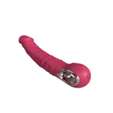 9.5 Inch Veined Vibrating  Silicone Dildo - Deep, Lifelike Penetration!