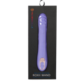 Nu Sensuelle Roxii Rechargeable Silicone Wand with Roller Motion - Ultra Violet