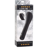 Inmi 5 Star Come Hither Silicone Rechargeable G-Spot Vibrator - Black
